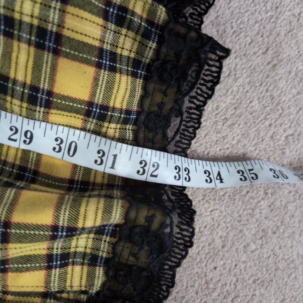 Tripp NYC Y2K 90s Whismigoth Punk Plaid Dark Academia Schoolgirl Lolita Dress XS - Picture 5 of 8